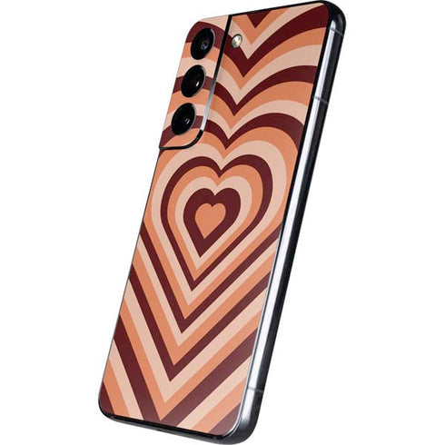 Autumn Heart Pattern Galaxy S22 Skin